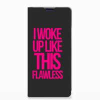 Samsung Galaxy S10 Plus Hoesje met tekst Woke Up - Origineel Cadeau Zelf Maken - thumbnail