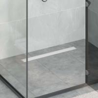 Doucheafvoer met Glazen Deksel Zilver 70 cm Roestvrij staal 304 - thumbnail