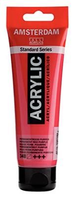 Royal Talens Amsterdam Acrylverf 120 ml - Permanentrood Purper 348