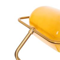 QAZQA Klassieke notaris vloerlamp brons met geel glas - Banker - thumbnail