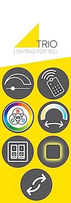 Trio PlafonnièreArvin 4-stripe zwart - 628410532