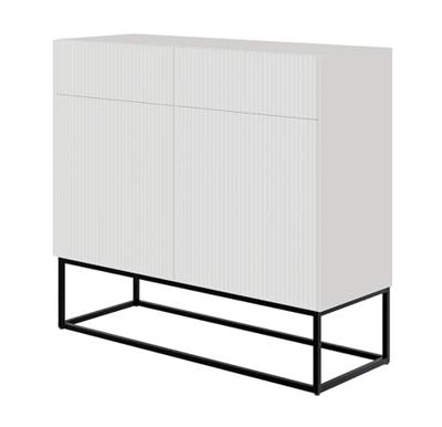 NADUVI Collection Vesper Opbergkast met Lades - Wit / Zwart