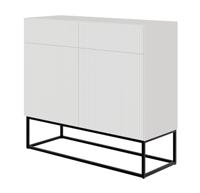 NADUVI Collection Vesper Opbergkast met Lades - Wit / Zwart - thumbnail