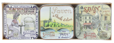 La Savonnerie De Nyons Soap Bar Set 3 Pcs - Paris 100 g Zeep 300 g