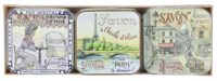 La Savonnerie De Nyons Soap Bar Set 3 Pcs - Paris 100 g Zeep 300 g - thumbnail