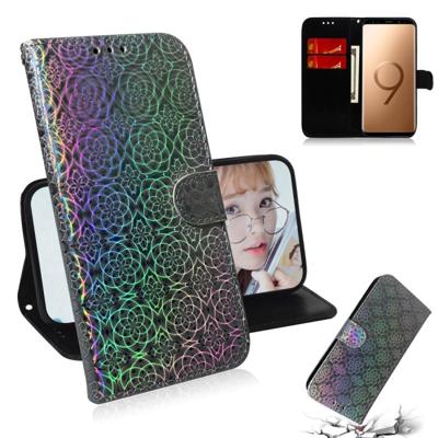 Voor Galaxy S9 plus effen kleur kleurrijke magnetische Buckle horizontale Flip PU lederen draagtas met houder & kaartsleuven & portemonnee & Lanyard (