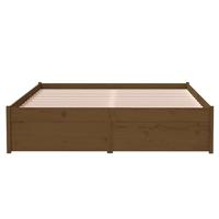 Bedframe massief hout honingbruin 120x190 cm 4FT Small Double - thumbnail