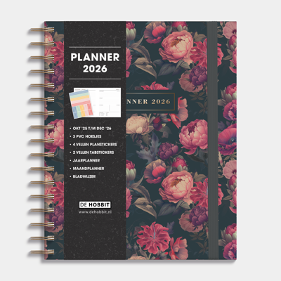 A5+ Planner 2026 Bloem Klassiek
