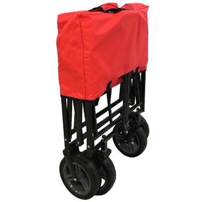 Outdoor Opvouwbare Bolderwagen Rood/Grijs/Zwart