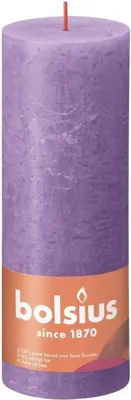 Bolsius Kaars 19x6,8 cm Paars Bolsius Kaars 19x6,8 cm Paars