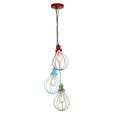 Searchlight Kinderkamer hanglampKids 3-lichts gekleurd - 4683-3