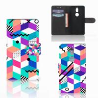 Nokia 7 | Book Case | Blokken Kleurrijk - thumbnail