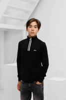 Hugo Boss Half Zip Sweater Kids Zwart - Maat 128 - Kleur: Zwart | Soccerfanshop - thumbnail