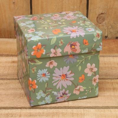 Bonbon doosjes - Chocolade doosje - Petit fleur groen - 24 stuks