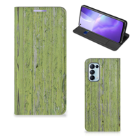OPPO Find X3 Lite Book | Wallet Case | Green Wood - thumbnail