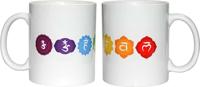 Keramisch Koffiekop Wit - 7 Chakras - thumbnail