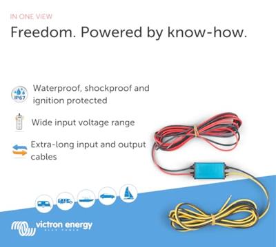 Victron Energy Orion IP67 24/12-5 Converter 60 W 24 V/DC - 12 V Victron Energy Orion IP67 24/12-5 Converter 60 W 24 V/DC - 12 V