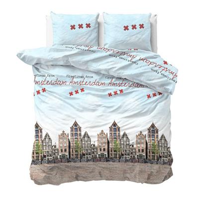 Sleeptime - Amsterdam Grachten Dekbedovertrek Katoen - Multi | OP=OP! - 240 x 220