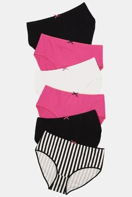 Ulla Popken Slips, set van 6 - Grote Maten Ulla Popken Slips, set van 6 - Grote Maten