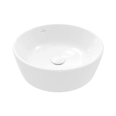 Villeroy & Boch Architectura waskom 45x45x15.5cm - Rond met overloopgat Wit Alpin glans Ceramic 5a254501 - thumbnail