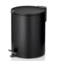 Kela Pedaal Afvalemmer, 5 L, Zwart | Mats - thumbnail