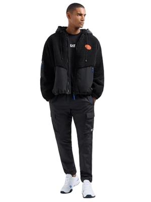 EA7 Emporio Armani 8NPM30 Sweater Heren Zwart/Wit - Maat M - Kleur: Zwart | Soccerfanshop