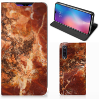 Xiaomi Mi 9 Standcase Marmer Bruin - thumbnail