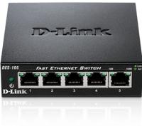 D-Link DES-105 Netwerk switch 5 poorten 100 MBit/s - thumbnail
