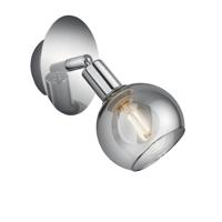 Trio Wandlamp ChroomBrest met smoke glas - R80591006 - thumbnail