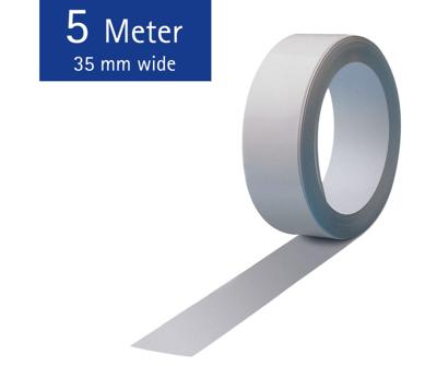 MAUL metaalband Standaard lijst zelfklevend, ft 5m x 35mm, wit MAUL metaalband Standaard lijst zelfklevend, ft 5m x 35mm, wit
