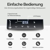 Zit sta Bureau In hoogte verstelbaar Donkerbruin 140x60x73-118cm - thumbnail