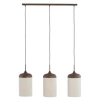 Light & Living Hanglamp 3-lichtsDania donkere hout print - 2980452 - thumbnail