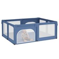 Babybox met 2 deuren oxford stof lichtblauw - thumbnail