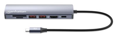 Manhattan 153966 Laptopdockingstation Incl. laadfunctie, USB-C Power Delivery