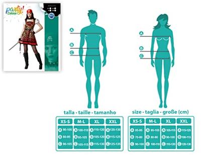 Kostuums voor Volwassenen Rood Piraat Vrouw Maat XS/S