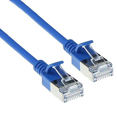 ACT Blauwe 0,25 meter LSZH U/FTP CAT6A datacenter slimline patchkabel snagless met RJ45 connectoren ACT Blauwe 0,25 meter LSZH U/FTP CAT6A datacenter slimline patchkabel snagless met RJ45 connectoren