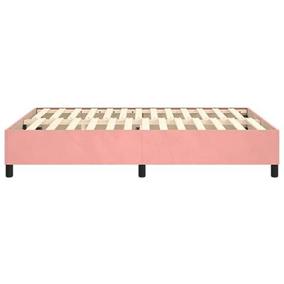 Bedframe fluweel roze 140x190 cm Bedframe fluweel roze 140x190 cm