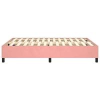 Bedframe fluweel roze 140x190 cm - thumbnail