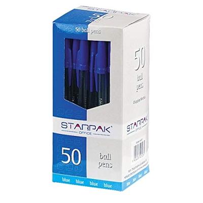 Balpen met Dop Blauw, 50st.