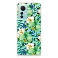 Xiaomi 12 Lite | TPU Case | Orchidee Groen - thumbnail