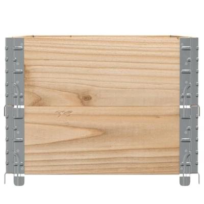 VidaXL Palletopzetranden 2 st 100x50 cm massief grenenhout