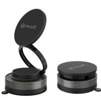 Mobieltjeshouder voor in de Auto Muvit MCCHL0035 Zwart - thumbnail