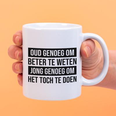 Mok Oud genoeg Mok Oud genoeg