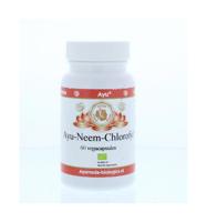 Ayurveda BR Ayu neem chlorofyl 60 Vegetarische capsules - thumbnail