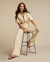 Red Button Claudette Cotton Linen L33 Srb4872 Broek Oatmeal-l33 - thumbnail