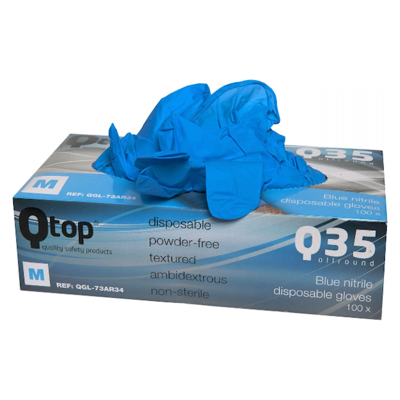 Qtcycletech Iqtop nitril handschoen dispenser maat xl per 100 stuks