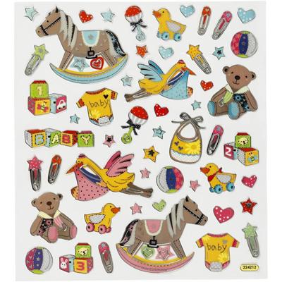Creativ Company Stickers, baby, vel 15x16,5 cm, 1 vel Creativ Company Stickers, baby, vel 15x16,5 cm, 1 vel