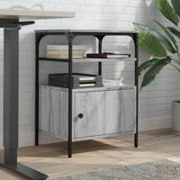 VidaXL Printerkastje 3-laags 50x40x76 cm bewerkt hout grijs sonoma - thumbnail