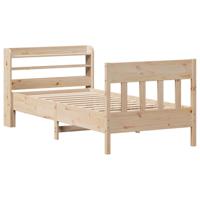 Bedframe zonder matras massief grenenhout 90x200 cm - thumbnail