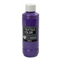 Creativ Company Textile color dekkende textielverf - paars, 250ml - thumbnail